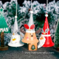 Cute Christmas Hanging Bells Wrought Iron Decoration